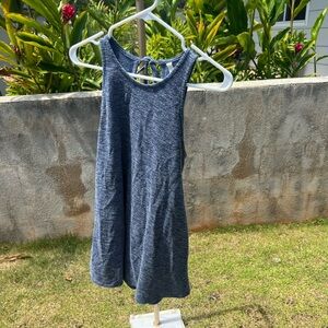 light slate bluish gray baby doll dress